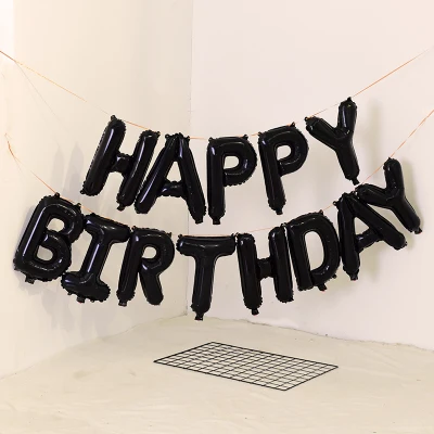 Воздушный шар из фольги FELIZ буквенный алфавит с надписью Happy Birthday|Воздушные шары и