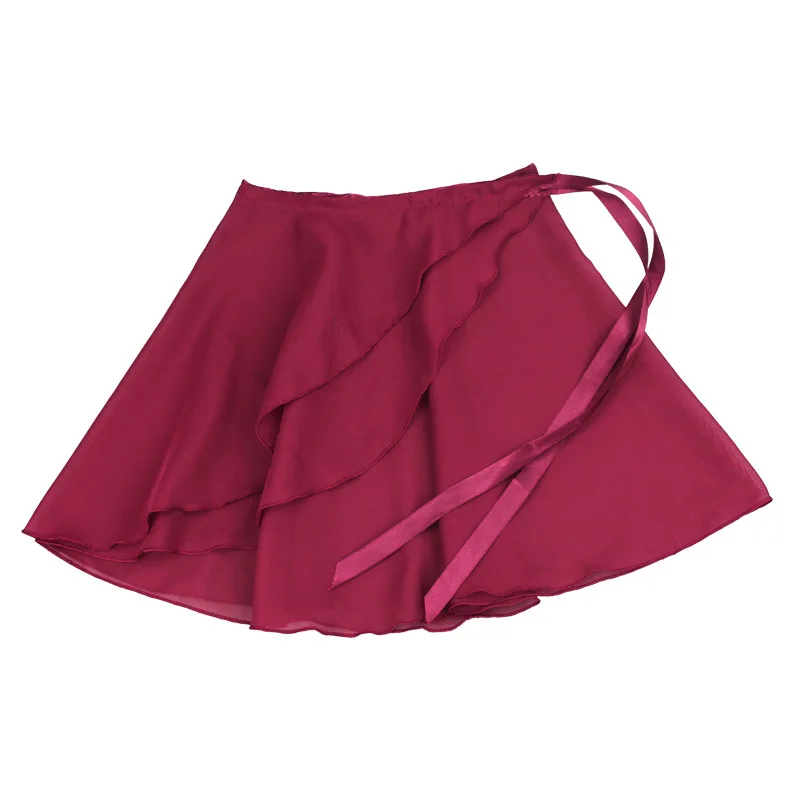 Новая детская одежда для балета, одежда для девочек, шифоновая юбка, короткая юбка для выступлений для взрослых, Одежда для танцев - Цвет: Red