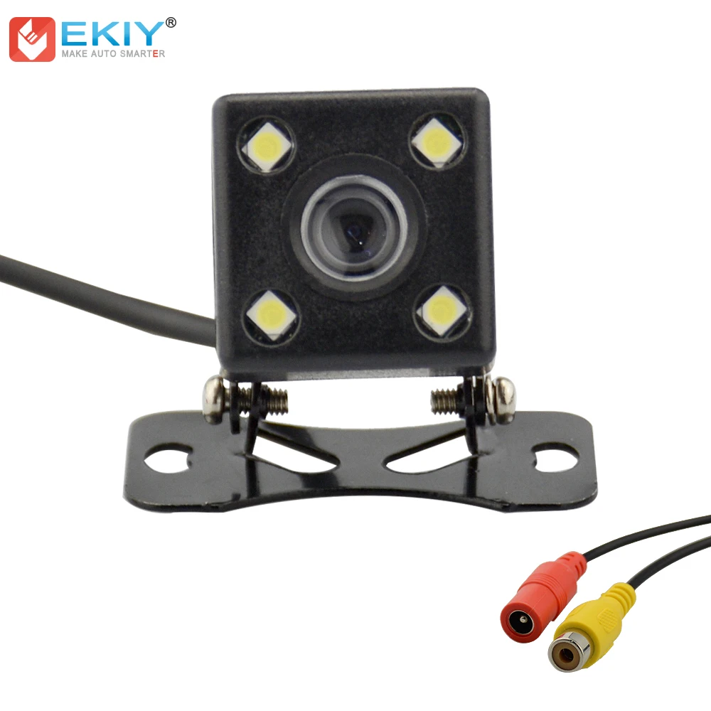 

EKIY HD CCD 4 LED Night Vision Back Camera Car RearView Camera Wide Angle Universal Car Reverse Camera Car Backup Parking Camera