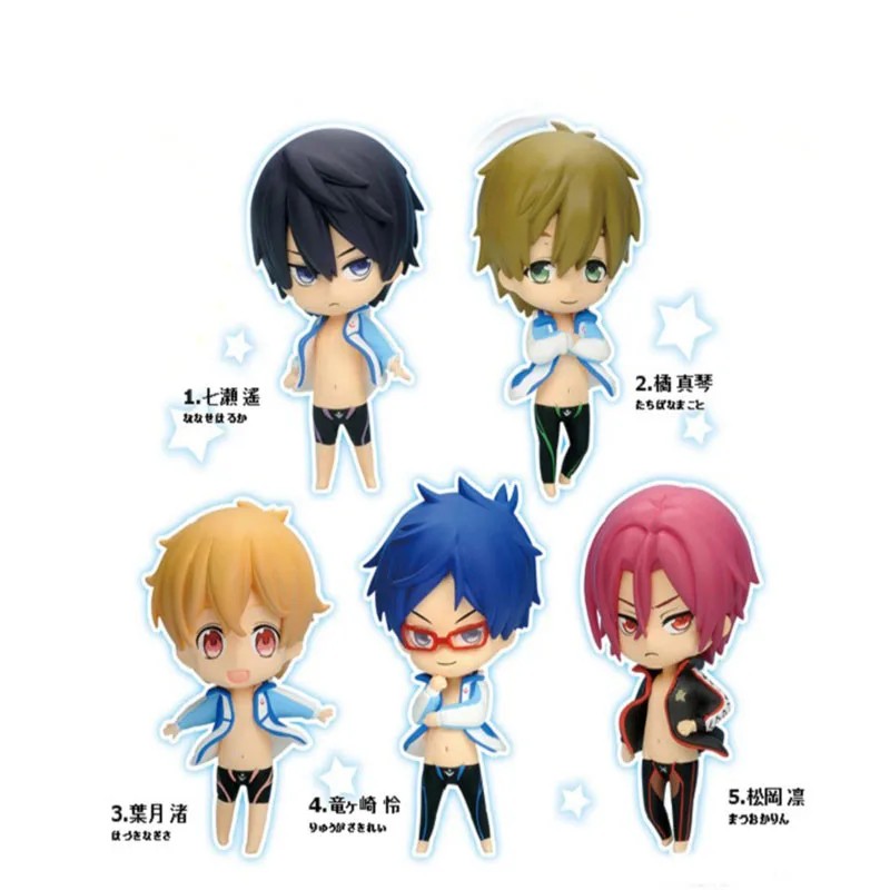 5 шт./лот Косплей японское аниме плавающий клуб Рин Макото Харука нананазе Рей ПВХ