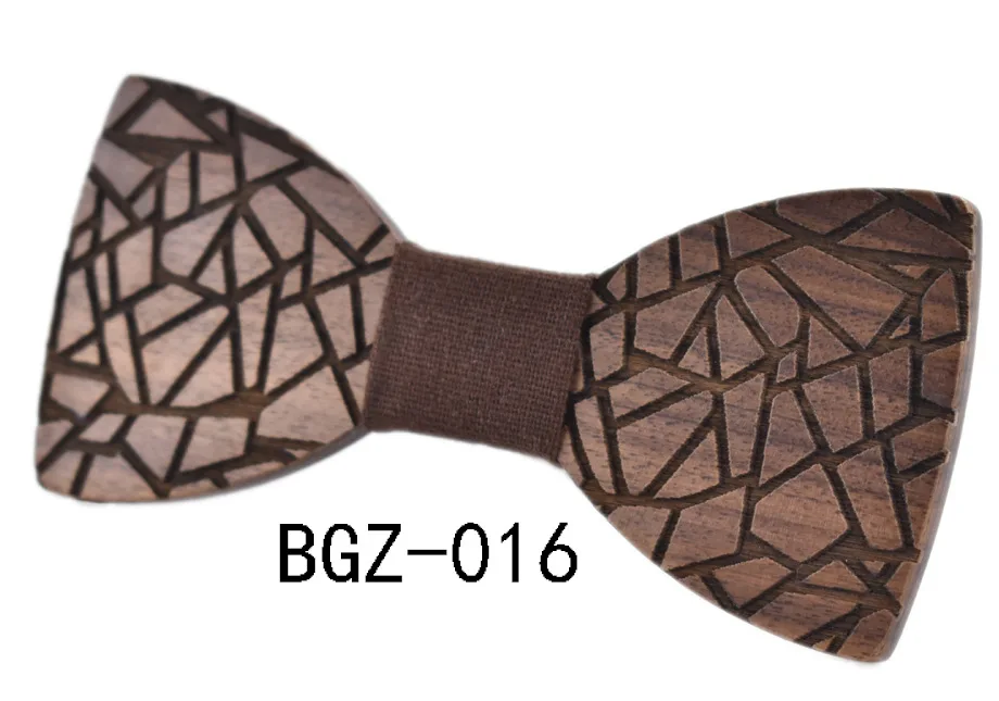 2018 новый дизайн тенденция нерегулярный Для мужчин костюм Свадебный галстук-бабочку деревянный галстук-бабочка