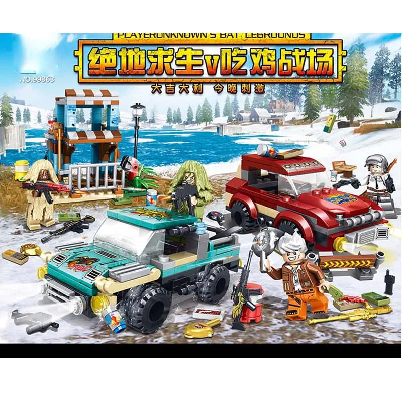 

630pcs Compatible LegoINGlys MILITARY PUBG Game Army Soldiers Figures SWAT War Model Building Blocks Toys for Children Gifts