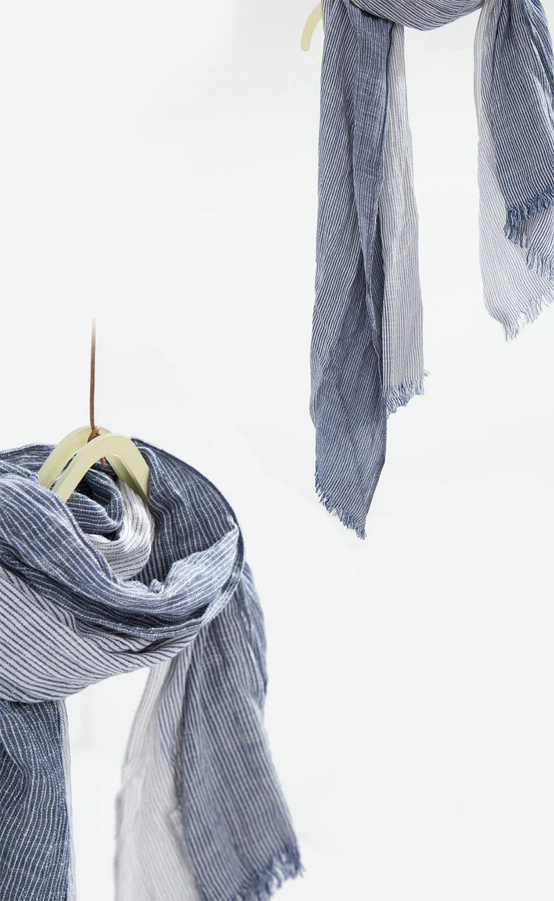 mens blanket scarf Unisex Men Women Ombre Shawl Spring Summer Cotton Blend Gradient Scarves Hijab Casual Male Scarves Crinkle Global Scarf YG367 mens linen scarf