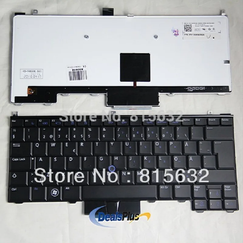 

New FOR DELL Latitude E4310 SWEDISH keyboard Backlit Black With Point Stick,wholesale !