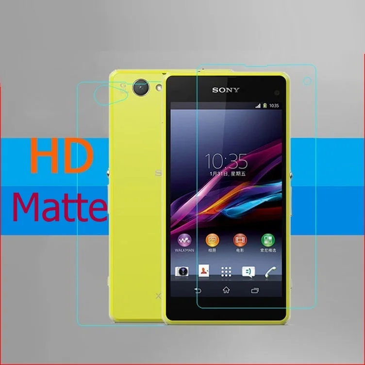 

Front+Back HD Clear Glossy Protective Film For Sony Xperia Z1 Z2 Z3 Mini Compact Screen Anti-glare Matte panel guard Films
