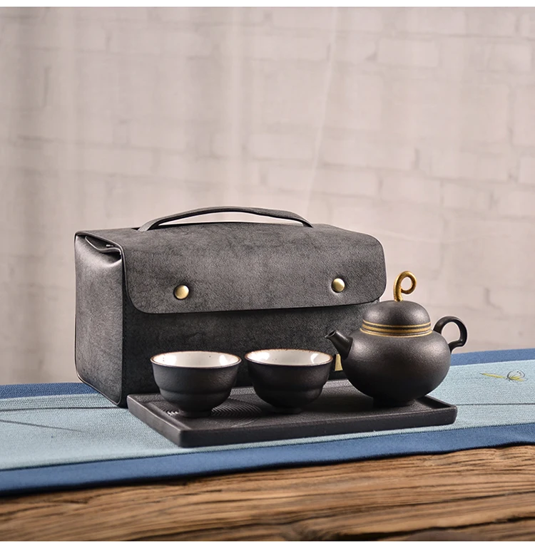 TANGPIN китайский керамический чайник чашки чайные наборы портативный чайный набор для путешествия с дорожная сумка