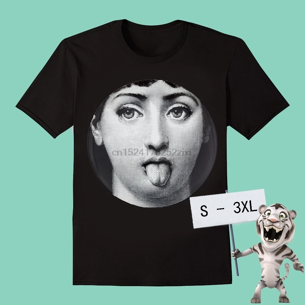 Мужская футболка FORNASETTI модные повседневные хлопковые топы с коротким рукавом и