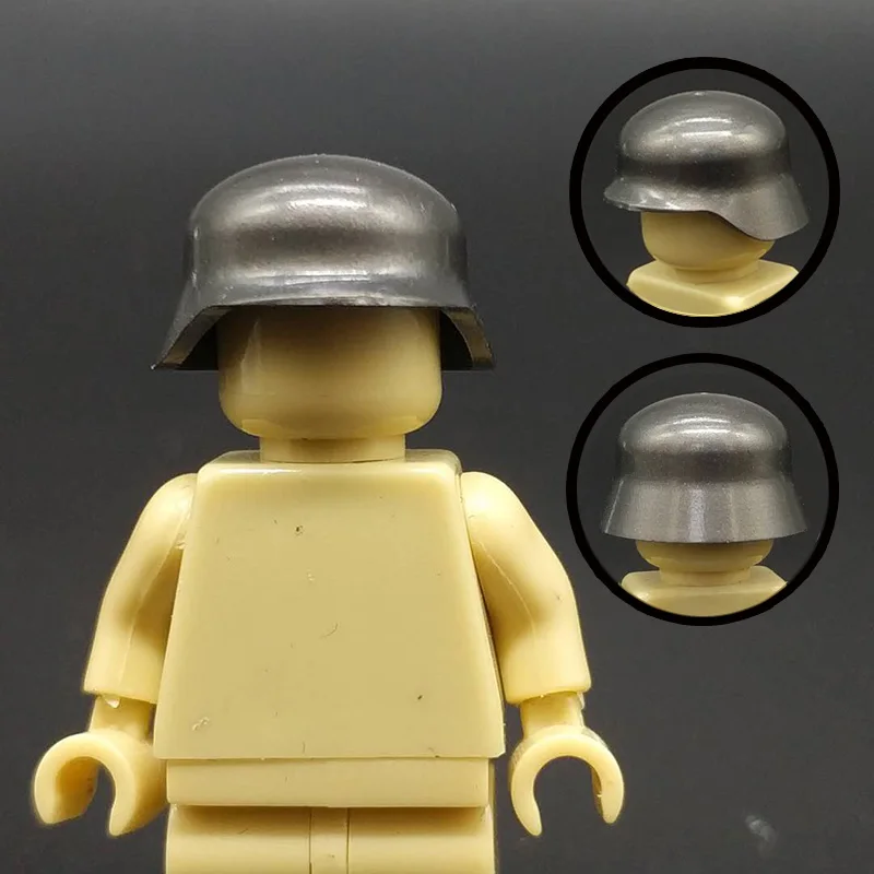Военный шлем строительные блоки WW2 немецкие солдатские шляпы городские аксессуары M35 шлемы британской армии MK2 блоки кирпичи игрушки C083