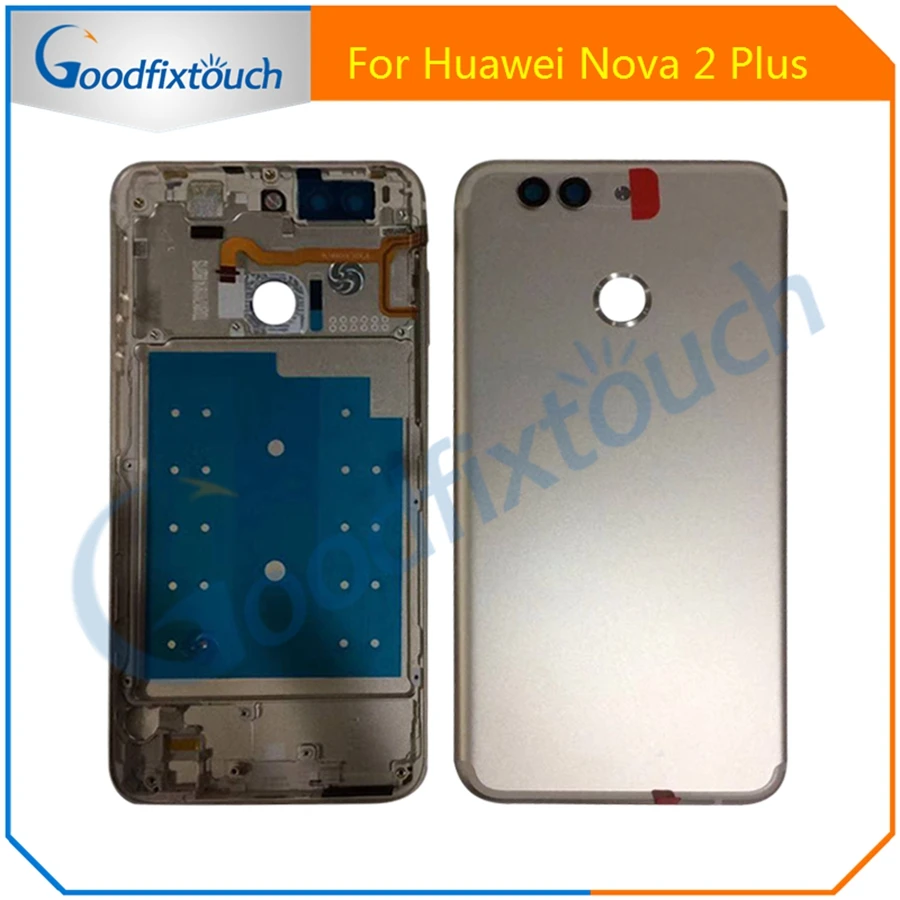 

For Huawei Nova 2 Plus Battery Back Cover Case Rear Housing Battery Door Back Cover Replacement Parts With Camera Lens