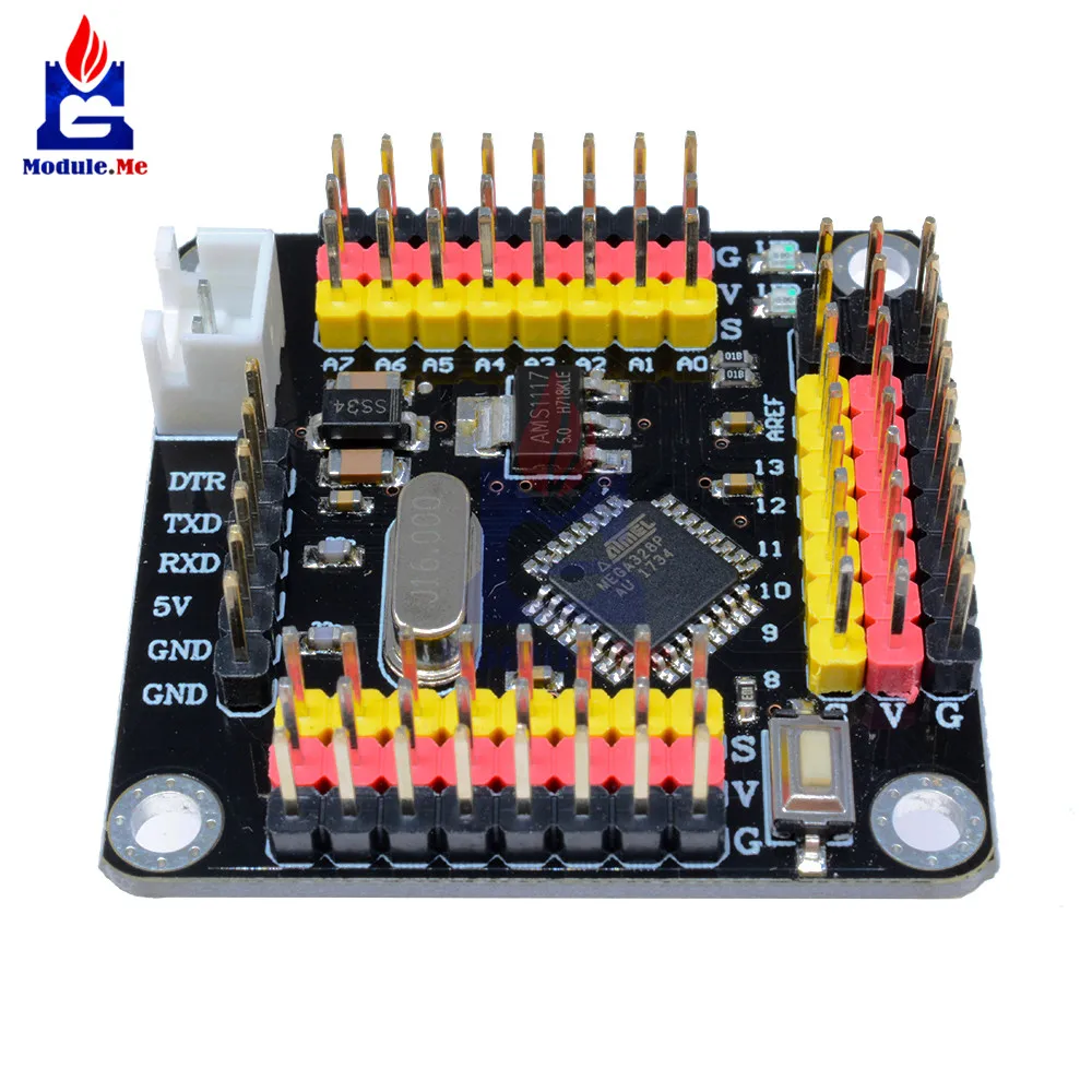 DM сильная серия Atmega328 модуль контроллера Pro Mini 5 в 16 МГц плата 5 В для Arduino Atmega328p микроконтроллер Diy Kit I/O контакты