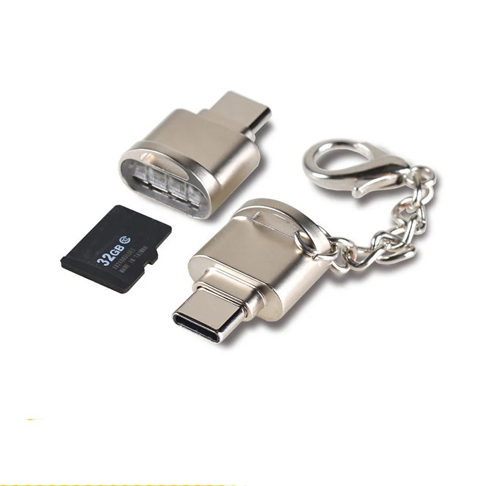 VOBERRY компактный портативный USB 3,1 type-C OTG кард-ридер с внешней высокоскоростной microSD карты памяти - Цвет: Красный