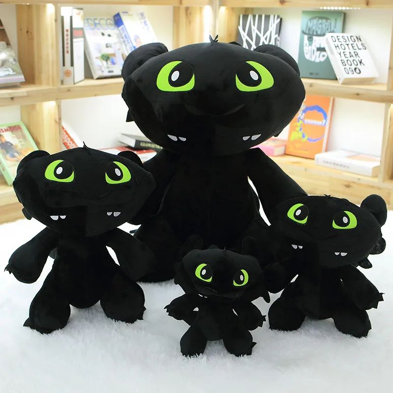 

How To Train Your Dragon Plush Dragon Toys Stuffed Dinosaur Plush Toys Cartoon Night Fury Toothless Doll for Kids Birthday Gift