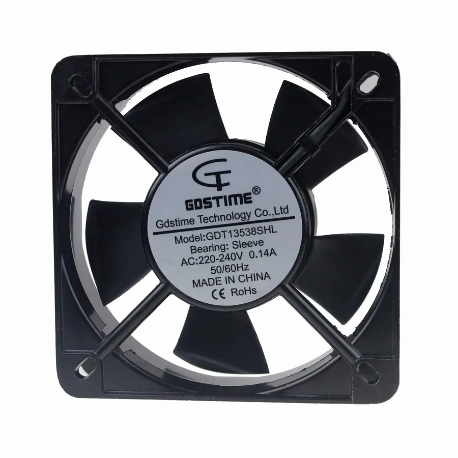 

1 Piece Gdstime 13538s 220V 240V 135x135x38mm Big Metal Industrial Case AC Cooling Fan 14cm 130mm 135mm x 38mm