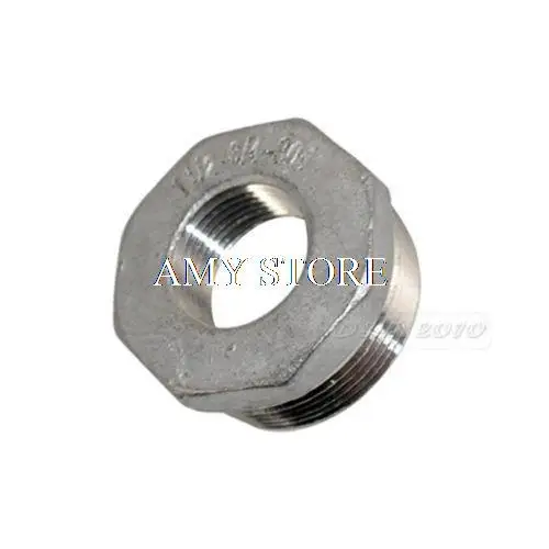 1“ Male to 3//4/" Female M//F Threaded Reducer Bushing Pipe Fitting SS304 BSP