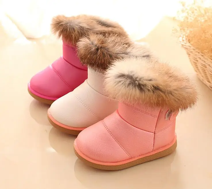 Детская Снегоступы Обувь для девочек зимние теплые ботинки с подкладкой Водонепроницаемый детская обувь для детей#14