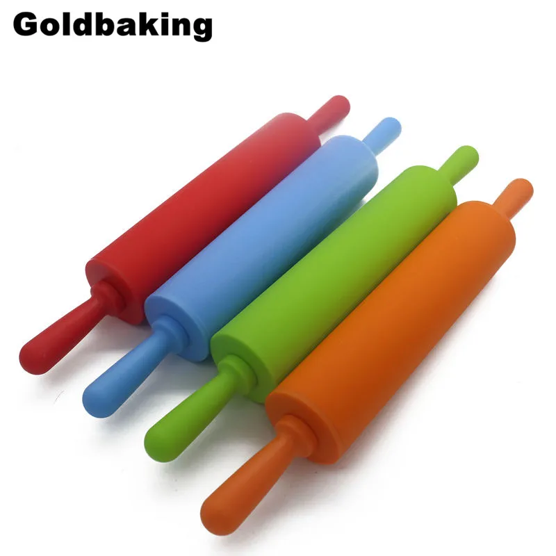 

Silicone Dough Roller Middle Size Rolling Pin Colorful Pastry Tool
