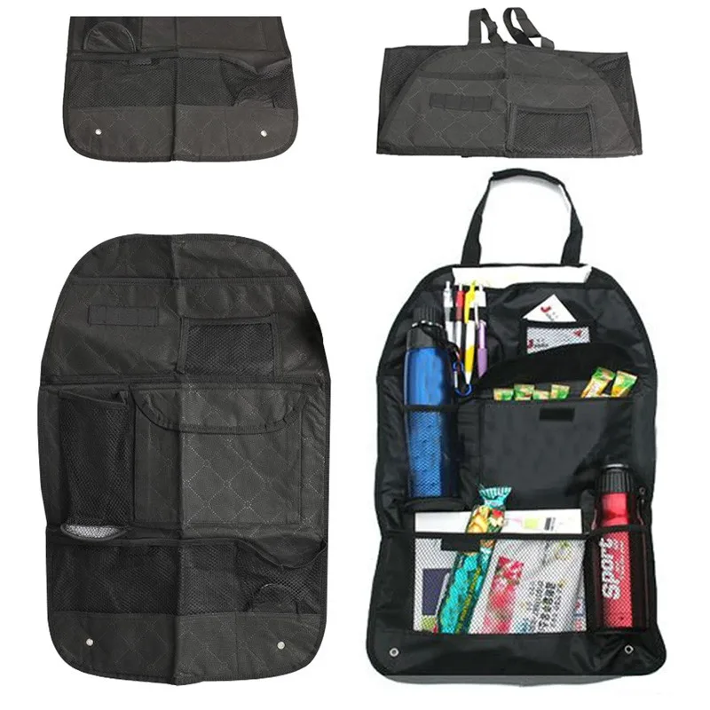 

Car Back Seat Organizer Storage Bag Hanger Multi-Pocket Covers Box Backseat Holder Container Stowing Tidying Styling Accessories