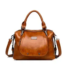 Ретро женская дизайнерская сумка женская сумка высокого качества масло воск кожа женская сумка через плечо брендовые сумки на плечо для женщин Tote