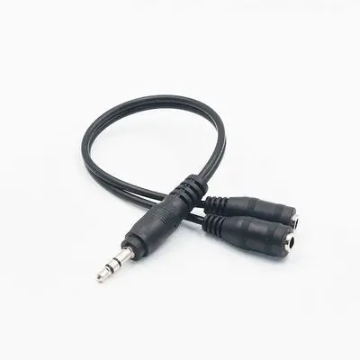 3.5 mm Headphone Earphone Audio Cable Micphone Y Splitter Adapter 1 Female to 2 male Connected Cord to Laptop 3.5 mm Headphone Earphone Audio Cable Micphone Y Splitter Adapter 1 Female to 2 male Connected Cord to Laptop