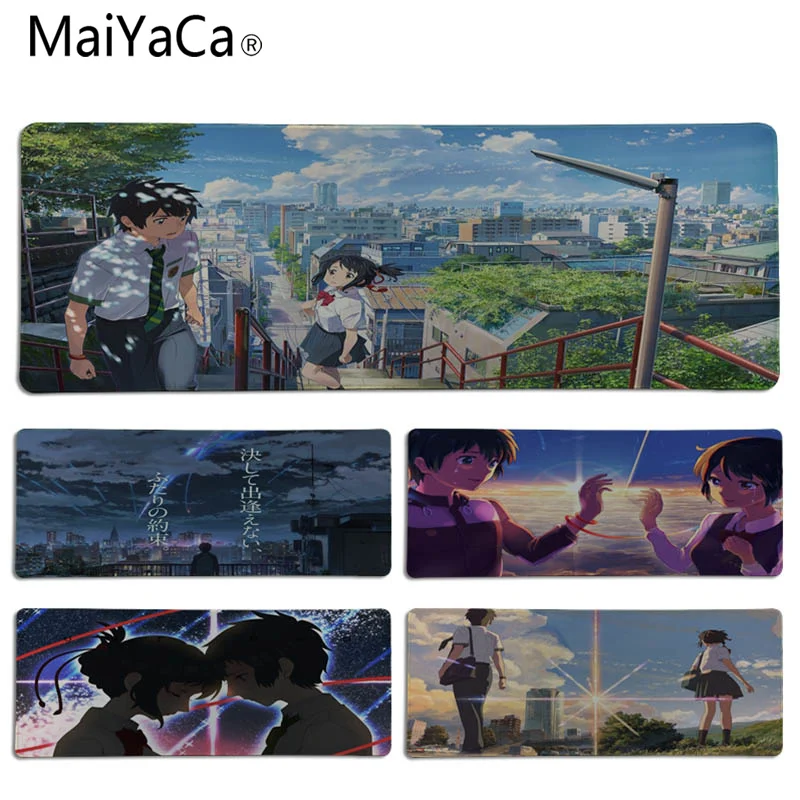 

MaiYaCa Funny Japanese Anime your name Comfort Mouse Mat Gaming Mousepad Size for 300*600*2mm and 300*900*2mm Mousepad