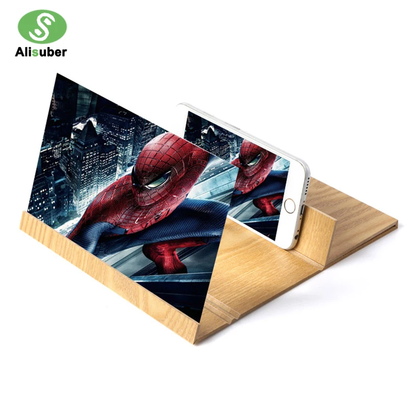 

Multifunction Phone Holder Cellphone Screen Magnifier 3D Video Screen Amplifier Folding Enlarged Expander Phong Stand Holder