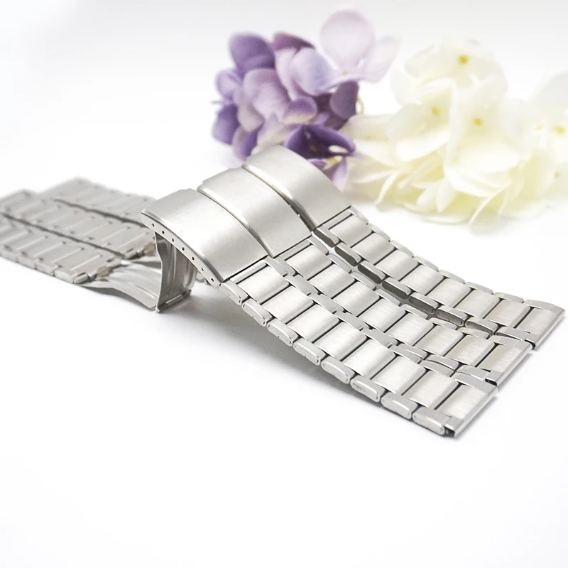 

Metal watch band strap 22mm watchbands 22MM 2019 NEW straps 22 men bracelet correas para reloj relogio masculino FZ034