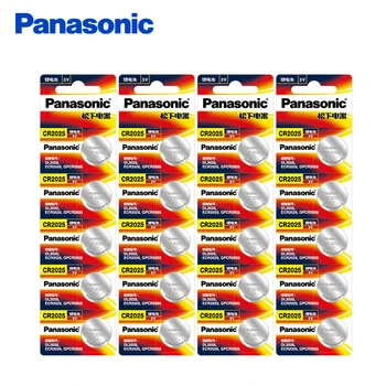 

Panasonic 20Pcs/Lot CR2025 Button Battery 20mm*2.5mm 3V Lithium Button Coin Cell Watch Batteries for Watch Computer CR 2025