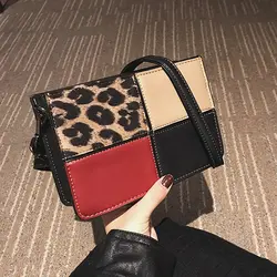 Леопардовая расцветка мини-сумка кисточкой небольшой Сумки женские кожаные сумки на плечо Crossbody Сумка Женская известные бренды