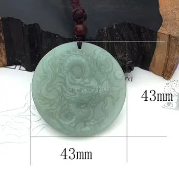 

Natural nephrite Pendant Amulet Talisman sculpture dragon Bring wealth lucky