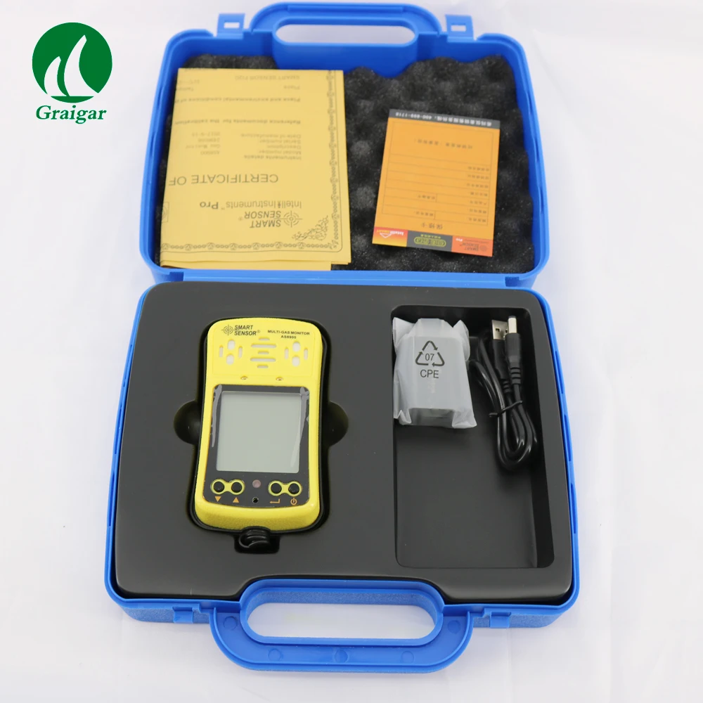 

Modern multifunctional Gas Detector AS8900 capable of detecting several gases at once