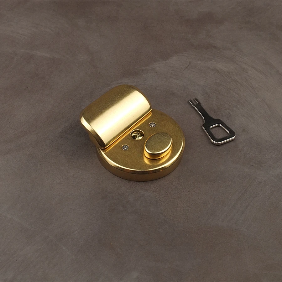 DIY Johnleather Craft Hardware Solid Brass Briefcase Lock Clasp Brass