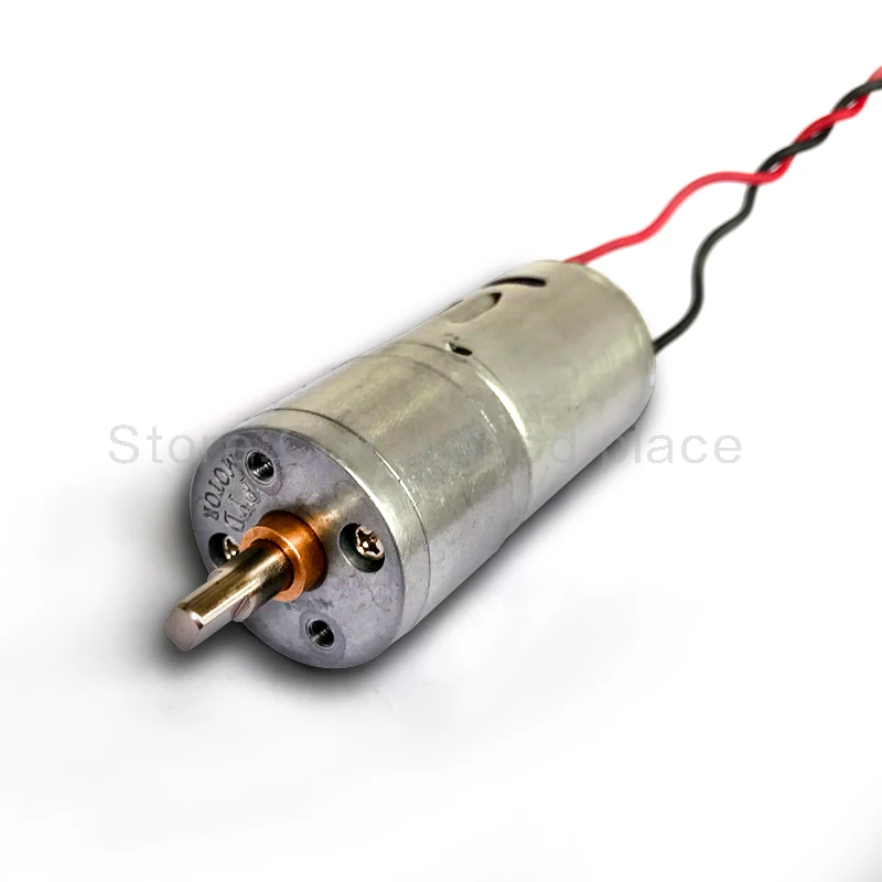 

Lowest Price 1 PCS 25MM DC 12V 100RPM 370dc gear Motor Micro Full Metal Speed Reduction Gear Motor