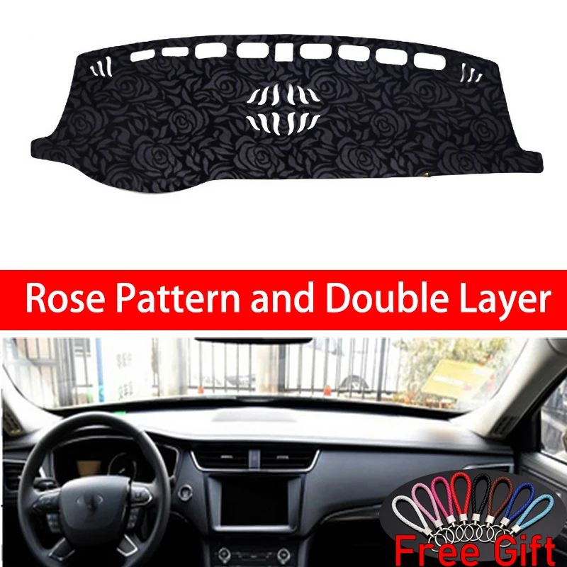 

Rose Pattern For Ford taurus 2015 2016 2017 2018 2019 Dashboard Cover Car Stickers Car Decoration Car Accessories Car Decals