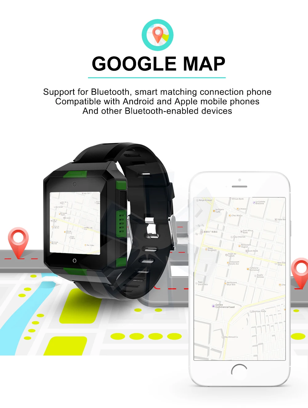 4 г Смарт часы BT Wi-Fi Беспроводной Smartwatch IP67 Android смартфон наручные часы Камера DVR gps Сенсорный экран Фитнес трекер инструмент