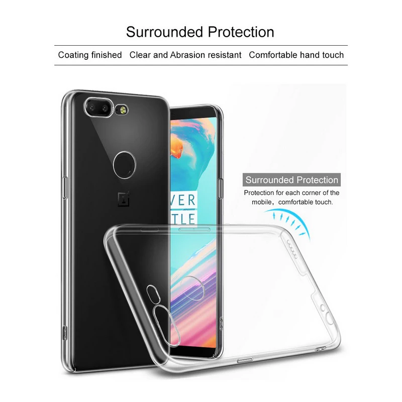 

Case For OnePlus 7 Pro 6T 6 5T 5 Crystal Clear Case Shockproof Transparent Hard Protective Cover For One Plus 7Pro 6 5 T Fundas