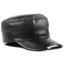 Harppihop Мужская бейсболка из натуральной кожи, брендовая новая весенняя бейсболка из натуральной коровьей кожи, бейсболки