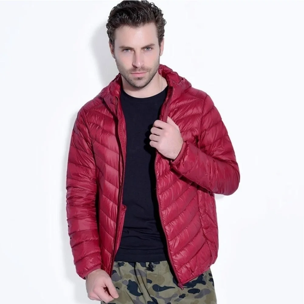 ZOGAA бренд 2019 новая мужская куртка зимняя повседневная модная уличная пуховая куртка 5 цветов с капюшоном на молнии Парка мужская размер