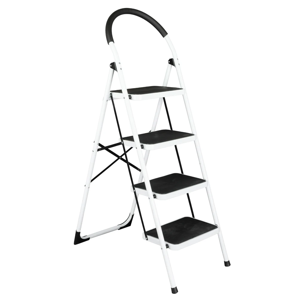 

Household Portable Folding Stool Heavy Duty Industrial Lightweight 4-Step Iron Ladder Multifunctional Anti-Slip Step Ladders