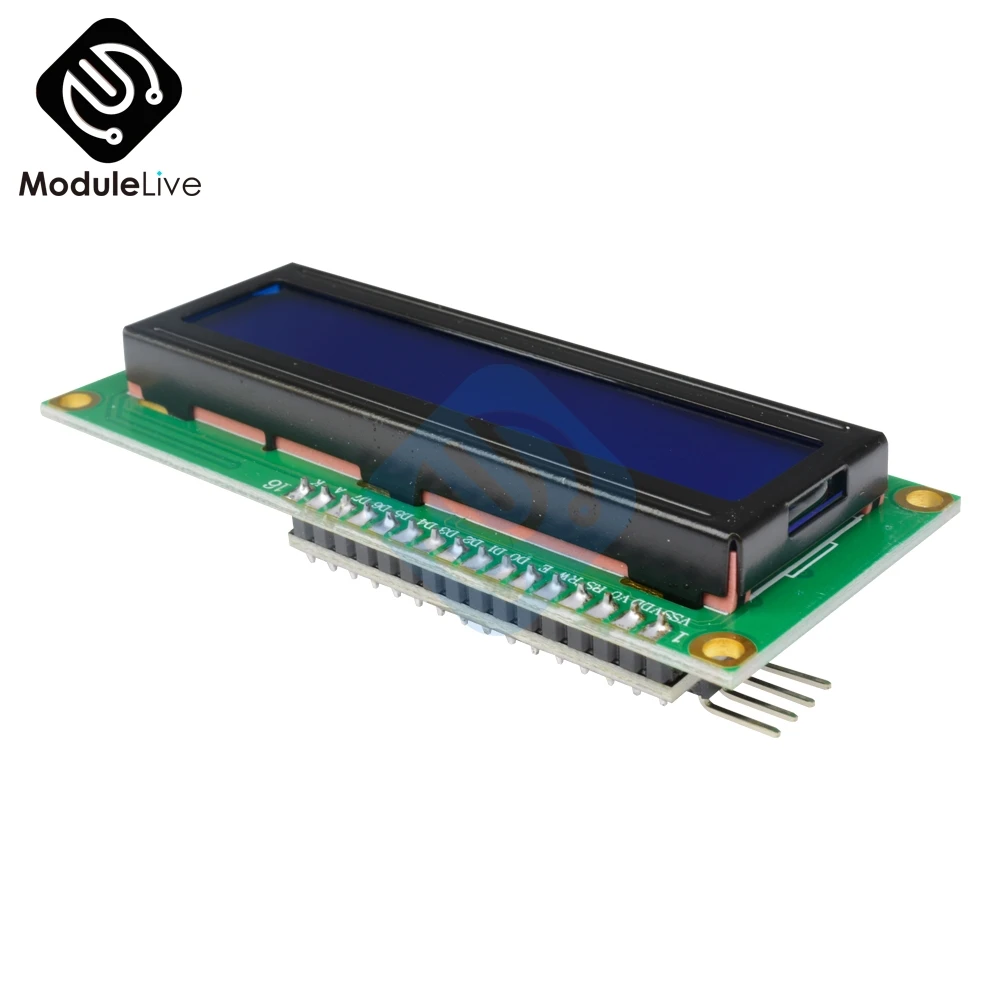 Межсоединений интегральных схем/I2C 1602 ЖК-дисплей Дисплей модуль ЖК-дисплей-1602 I2C синего и желтого цвета Подсветка Дисплей 5V для Arduino UNO R3 Mega2560 - Цвет: Цвет: желтый