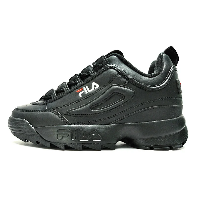 

Women Sports Shoes Filas Disruptor Ii 2 Sneaker Men Retro Running Shoes 2019 Black Big Sawtooth Thick Bottom Height Increasing