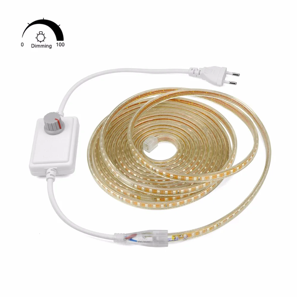 dimmable led 220v 2835 smd 120leds m led tape ribbon dimmable led tape light