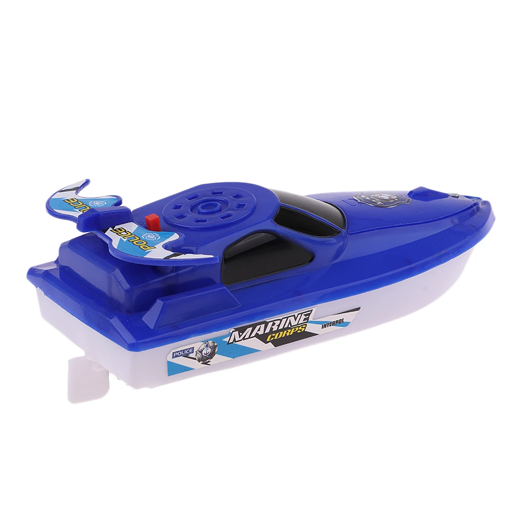 Battery Operated 6 Inch Water Boat Toy for Baby Kids Bath Bathtub Bathtime Swimming Pool Fun Toy Birthday Gift - White