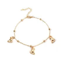Retro Feet Pendant Exquisite Anklets for Women Alloy Plated Beach Adjustable Anklet Bracelets Jewelry Retro Feet Pendant Exquisite Anklets for Women Alloy Plated Beach Adjustable Anklet Bracelets Jewelry