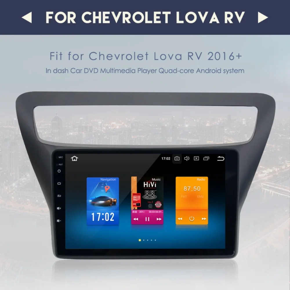 Discount Android 8.0 Car DVD player GPS Navigation for Chevrolet LOVA RV 2016 2017 2018 Auto stereo radio multimedia player with DSP 3