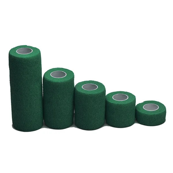 Светло-желтый Security Protection Waterproof Self-adhesive Bandages Elastic Wrap First Aid Sports Body Gauze Vet Medical Tape 2.5*4.5CM - Цвет: Светло-желтый