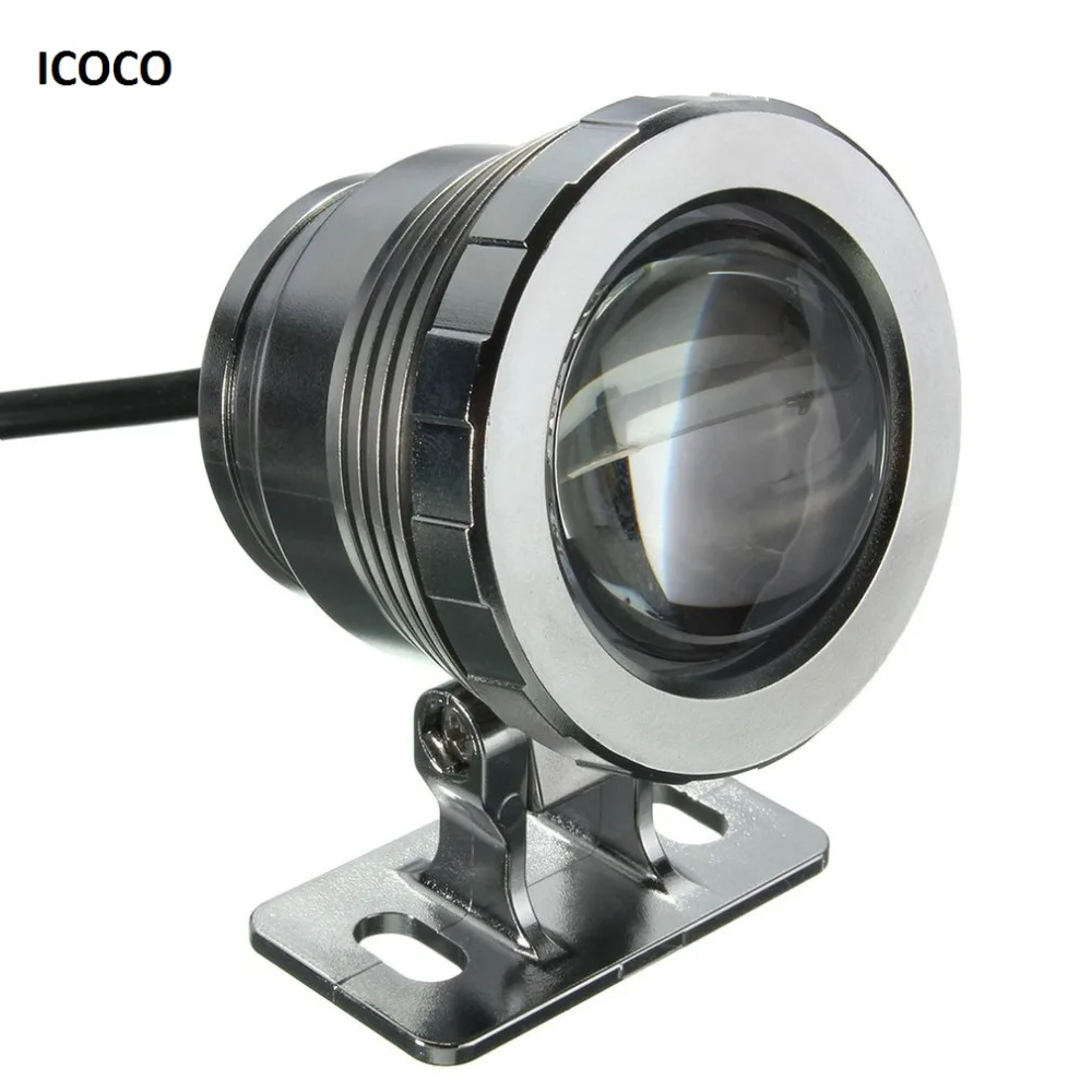 ICOCO Водонепроницаемый 10 Вт RGB светодиодный свет сад фонтан бассейн пруд Spotlight супер яркий подводный свет лампы с дистанционным Управление