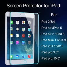 Закаленное Стекло для Apple iPad Экран протектор для iPad Air2 Стекло Защитная пленка для iPad 6 5 4 3 мини Tablet7." 9,7 дюймов