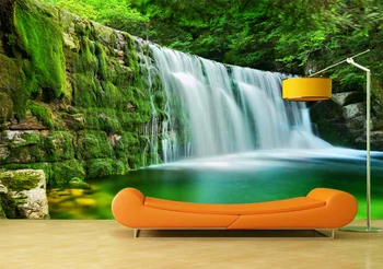 

Custom Wallpaper Murals Green Fall Self Adhesive Vinyl Wall Sticker Wall Paper Art Wall Painting Living Room