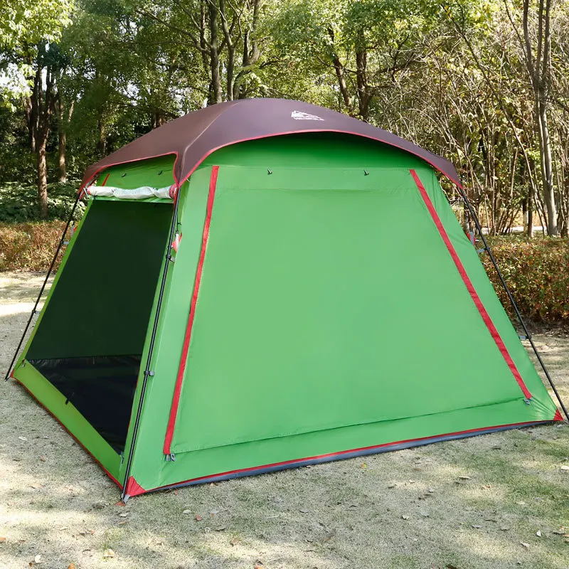 

Male wolf camping tent, outdoor 58 people, large space, multi people camping equipment, beach rainproof sunscreen tent