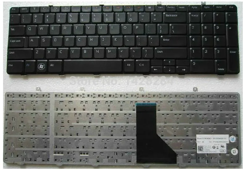 

SSEA Free Shipping New US black Keyboard For DELL Inspiron 1764 I1764 Laptop